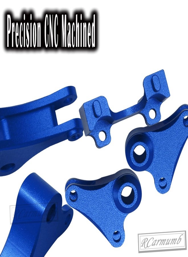قطع غيار مُحسّنة لأذرع التأرجح الأمامية والخلفية من Rcarmumb لسيارات E-Revo 71076-3 و Mini Slash 70054-1 بمقياس 1/16، قطعتان من سبائك الألومنيوم، أذرع تأرجح أمامية وخلفية، لون أزرق داكن - Image 5